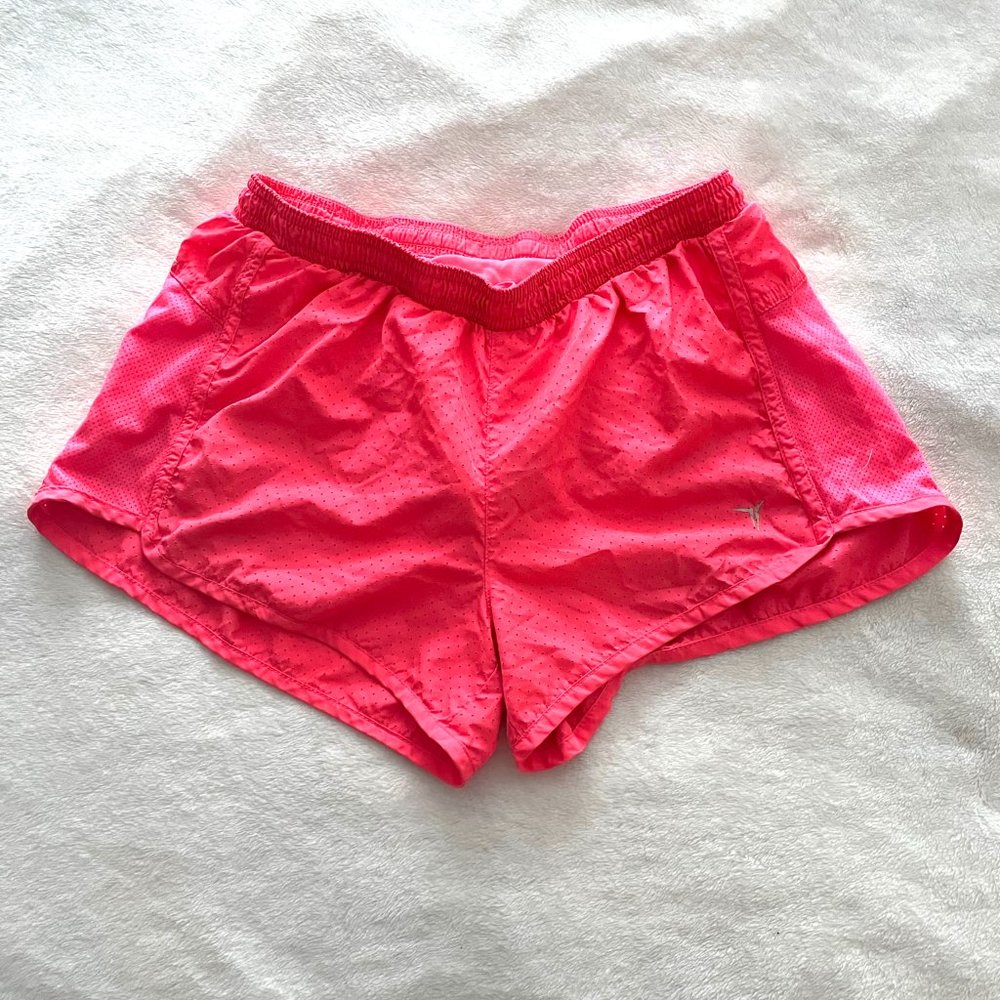 Old Navy Neon Pink Lined Athletic Shorts • 2.5” Inseam